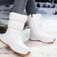 Bottes de neige ultra-chaudes doublées de fausse fourrure pour femmes