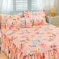 🌹🛏️ 53 % de réduction ⚡ Jupe de lit à volants 3 pièces – Imprimé floral, doux tissu brossé & design romantique! Offre limitée, garantie 30 jours 😊