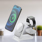 Chargeur magnétique sans fil pliable 3 en 1