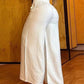 📢📢49 % de réduction !! ⏰Pantalon taille haute à jambes larges pour femme avec ceinture décorative