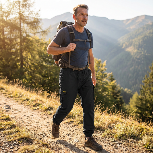 Pantalon cargo décontracté pour homme avec cordon de serrage