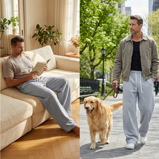 🩳 60% DE RÉDUCTION ! 👖 Pantalon Ample pour Homme avec Cordon de Serrage – Tissu Coton Confortable, Poches Pratiques & Style Décontracté 🏃‍♂️