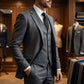 Costume 3 pièces coupe slim pour homme