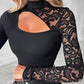 🔈🔈NOUVEAUTÉ 60 % DE RÉDUCTION🌸Haut à manches en dentelle asymétriques pour femme👚