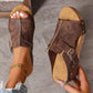 👡 55% de Réduction! 🌞 Sandales à Talons Compensés pour Femmes – Semelles Rembourrées, Légères & Confortables, Antidérapantes ✨