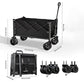 🛒 Tired of carrying heavy loads by hand? This collapsible wagon hauls everything – camping gear, moving boxes, even 50 lb dog food bags. Folds flat to store like a bin! 🔥