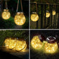 ⏳Limited-time 50% off💥☀️Solar Crackle Glass Jar Light💡
