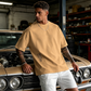 👕✨ PROMO -50% ! T-Shirt Homme Coupe Oversize – Mélange Coton Premium, Imprimé Urbain & Style Décontracté (7 Couleurs, S-4XL)