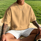 👕✨ PROMO -50% ! T-Shirt Homme Coupe Oversize – Mélange Coton Premium, Imprimé Urbain & Style Décontracté (7 Couleurs, S-4XL)