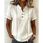 👕50% DE RÉDUCTION ! ✨ Haut Décontracté à Manches Courtes pour Femme – Tissu Respirant, Coupe Ample, Détails Couture 🍂