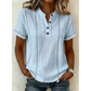 👕50% DE RÉDUCTION ! ✨ Haut Décontracté à Manches Courtes pour Femme – Tissu Respirant, Coupe Ample, Détails Couture 🍂