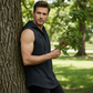 👕 -50 % 💪 Sweat à capuche sans manches pour homme (type débardeur)