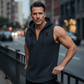 👕 -50 % 💪 Sweat à capuche sans manches pour homme (type débardeur)