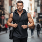 👕 -50 % 💪 Sweat à capuche sans manches pour homme (type débardeur)