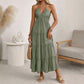 👗56 % de réduction + livraison gratuite à partir de 2 articles ! 🚚💨Robe longue à volants, dos nu et col licou pour femme