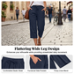 👖50 % de réduction🔥 Pantalon 7/8 en mélange coton et lin pour femme | Confort Naturel & Coupe Large ✨