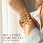 📿 PROMO LIMITÉE 50% DE RÉDUCTION ! ✨ Bracelet Bohème – Mauvais Œil, Éléphant, Doré, Ajustable 🐘