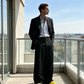 👖⏳ PROMO LIMITÉE -50% ! Pantalon Homme Large – Silhouette Fluide, Tissu Haute Qualité, Minimaliste (Noir/Vert Olive/Blanc, S-2XL)