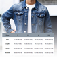 🧥 50% DE RÉDUCTION MAINTENANT ! 👖 Veste en jean délavé vintage pour homme décontractée – Design intemporel, tissu durable et poches fonctionnelles ✨