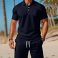✨🔥Ensemble d'été deux pièces pour homme, composé d'un polo et d'un short