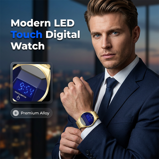 📢📢40 % DE RÉDUCTION !! ⏰Montre numérique moderne à écran tactile LED pour homme