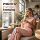 Women's Two-Piece Lounge Set with Drawstring Pants