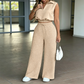 Women's Two-Piece Lounge Set with Drawstring Pants