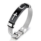 ✝️ PROMO LIMITÉE 50% DE RÉDUCTION ! ✨ Bracelet Croix Acier Inoxydable Homme – Durable, Réglable ✨