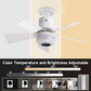 📢📢50% DE RÉDUCTION⏰Ventilateur de plafond intelligent avec éclairage, RGB et haut-parleur Bluetooth
