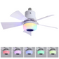 📢📢50% DE RÉDUCTION⏰Ventilateur de plafond intelligent avec éclairage, RGB et haut-parleur Bluetooth