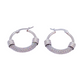 Boucles d'oreilles créoles texturées pour femme