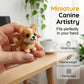 Kit de montage d'un chien en 3D avec des perles colorées