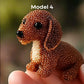 Kit de montage d'un chien en 3D avec des perles colorées