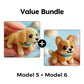 Kit de montage d'un chien en 3D avec des perles colorées