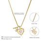 💎 PROMOTION LIMITÉE -50% ! 💥 Collier Chaîne Micro Pavé Lettres en Forme de Cœur – Pendentif Initial, Acier Titane, Ajustable ✨