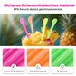🍹50 % de réduction pour une durée limitée🍹🌈Pailles colorées en plastique en forme de cuillère pour smoothies