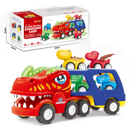 ⏳Limited-time 50% off💥Double-Decker Dinosaur Transport Truck Toy