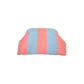 Knit Striped Dumpling Clutch Bag