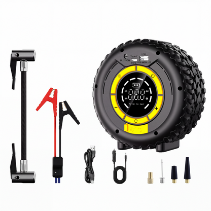 ⏳Time-Limited Special⏰  2-in-1 Jump Starter + Tire Inflator 🔋 — Powerful, Compact and Reliable Portable Air Compressor ⚡ Ideal for Roadside Emergencies 🛠️