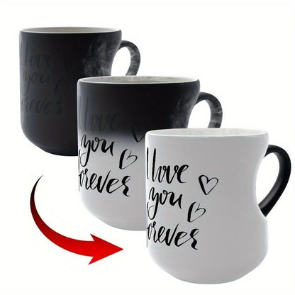 Color Changing Heart Handle Ceramic Mug for Valentine's Day