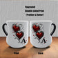 Color Changing Heart Handle Ceramic Mug for Valentine's Day