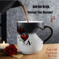 Color Changing Heart Handle Ceramic Mug for Valentine's Day