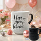 Color Changing Heart Handle Ceramic Mug for Valentine's Day