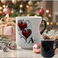 Color Changing Heart Handle Ceramic Mug for Valentine's Day