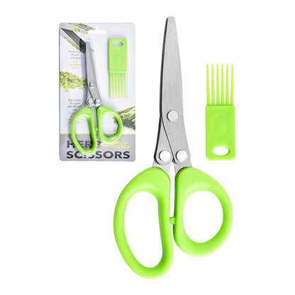 ⏳Limited-time 50% off💥Multi-Blade Herb Scissors – Stainless Steel Blades & Comfortable Grip for Easy Herb Prep ✂️🌿