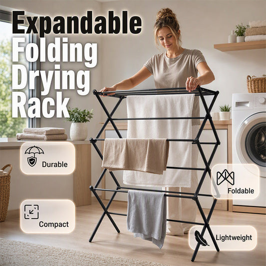 👕 Expandable Folding Clothes Drying Rack 🏠