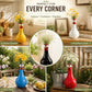 🐔 Long Neck Colorful Dot Chicken Vase 🏡