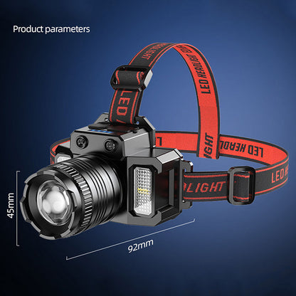 💡 50% OFF NOW! 🔦 Motion-Sensor Headlamp – Wave to Activate, USB Rechargeable & Red-Blue Alert – Hands-Free Light When You Need It 🚴