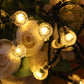 ☀️ Waterproof Bubble Solar String Lights for Patio