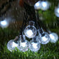 ☀️ Waterproof Bubble Solar String Lights for Patio
